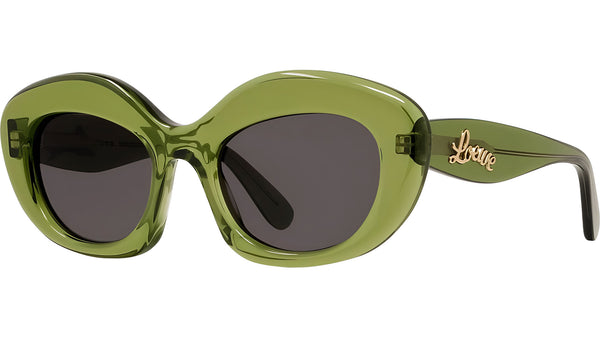 Curvy Green Cat Eye Sunglasses