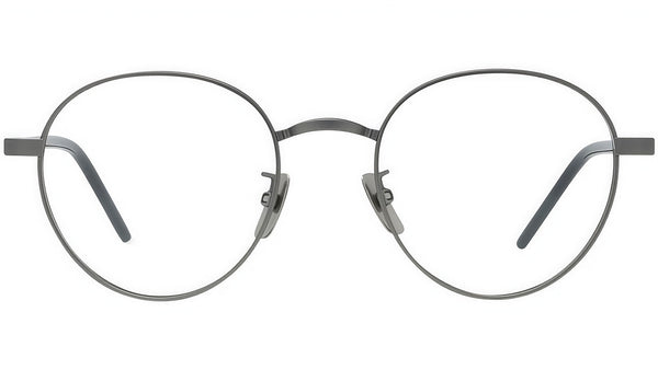Titanium Ruthenium Geometric Eyeglasses
