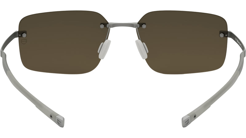 Flex Silver Geometric Sunglasses