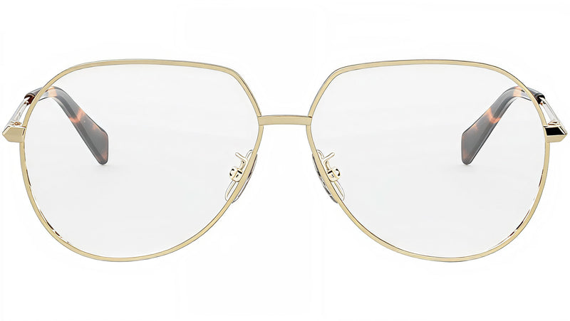 CELINE Metal Gold Pilot Eyeglasses