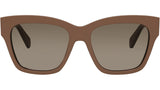 Triomphe Brown Square Sunglasses