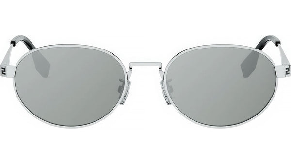 Fendi Sky Silver Oval Sunglasses