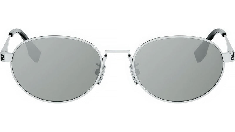 Fendi Sky Silver Oval Sunglasses