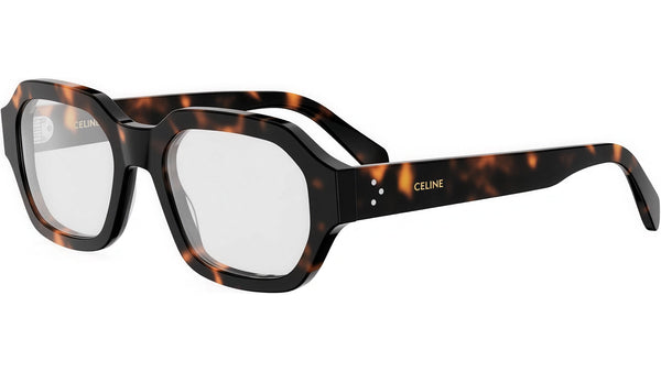 CELINE 3 Dots Tortoise Geometric Eyeglasses
