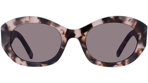 4G Havana Oval Sunglasses