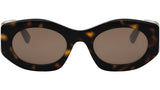 Calla Havana Oval Sunglasses