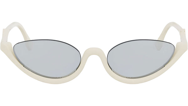 FF Diamonds White Oval Sunglasses