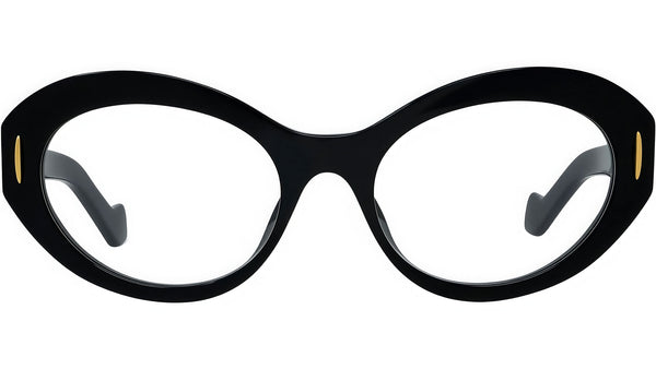 Anagram Black Oval Eyeglasses