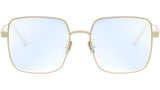 DiorCannageO S1F Yellow Square Eyeglasses