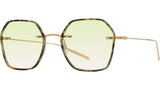 Rhonda Gold Geometric Sunglasses