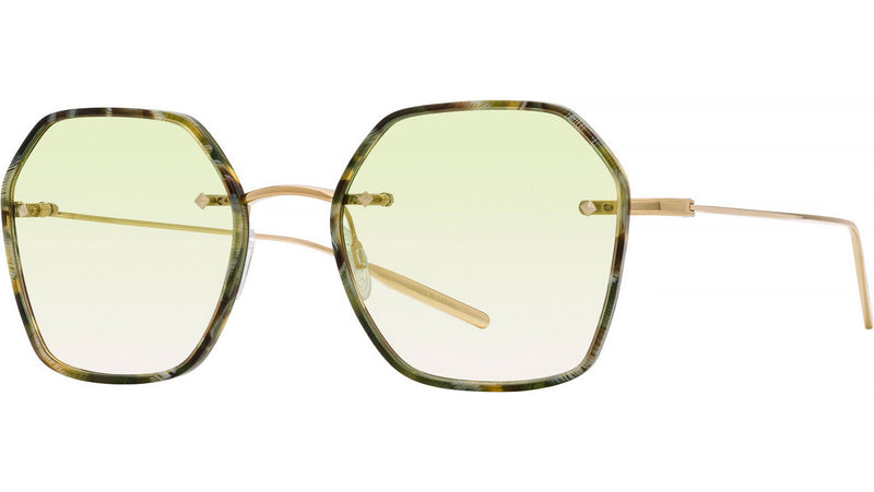 Rhonda Gold Geometric Sunglasses