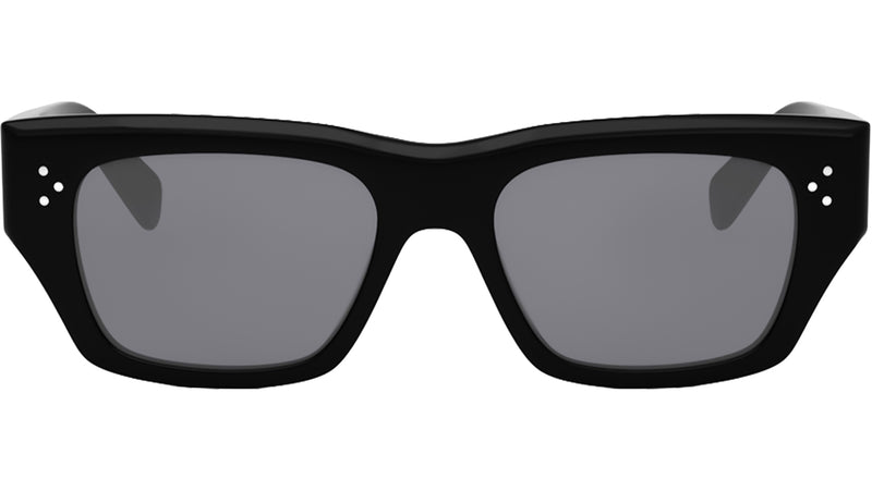 3 Dots HD Black Geometric Sunglasses