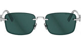 CD DiamondO 11U Silver Squared Sunglasses