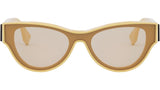 Fendi First Yellow Round Sunglasses