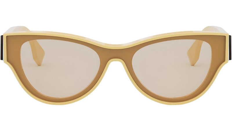 Fendi First Yellow Round Sunglasses