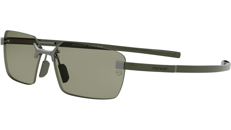 Flex Silver Rectangular Sunglasses