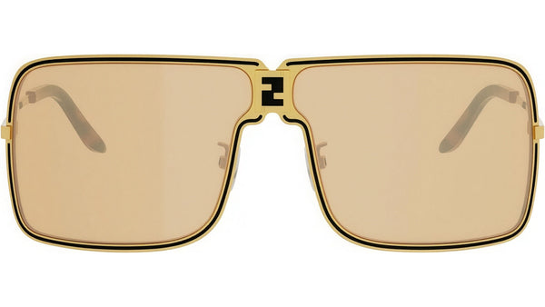 Fendiness Gold Mask Sunglasses