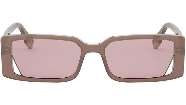 Fendi Way Brown Rectangular Sunglasses
