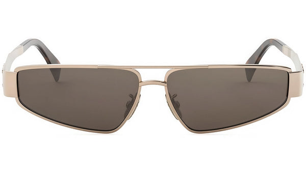 Metal Triomphe Gold Geometric Sunglasses