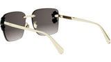 Dior Clover S2U Gold Square Sunglasses