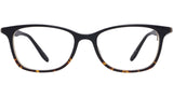 Cassady Black Rectangular Eyeglasses