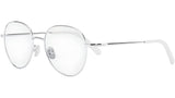 Mini CD O R3U  Silver Round Eyeglasses