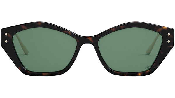 MissDior S1U Havana Geometric Sunglasses