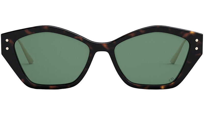 MissDior S1U Havana Geometric Sunglasses