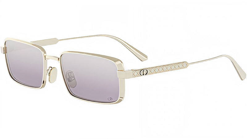 DiorCannage S2U Gold Rectangular Sunglasses