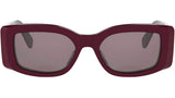 Maxi Triomphe Red Rectangular Sunglasses