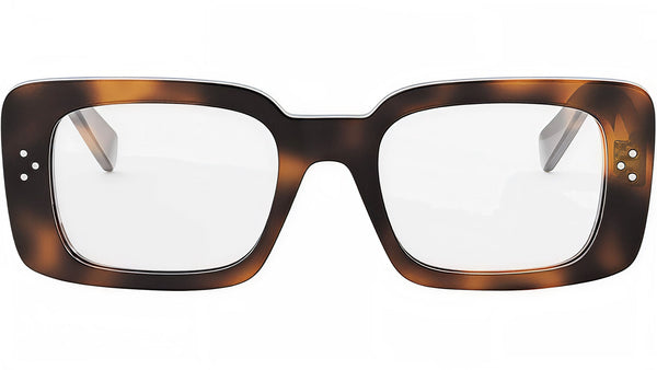 CELINE 3 Dots Tortoise Rectangular Eyeglasses