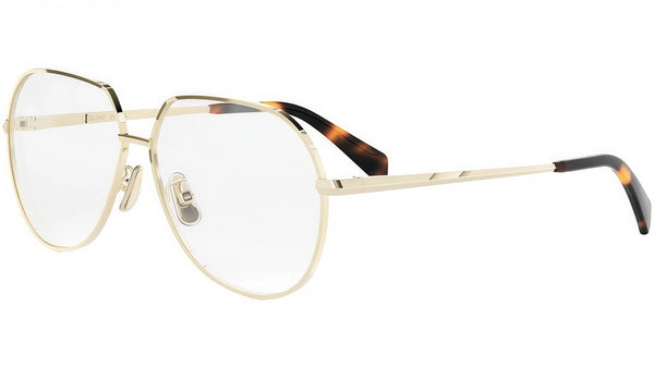 CELINE Metal Gold Pilot Eyeglasses