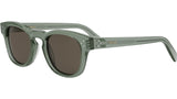 3 Dots Green Square Sunglasses