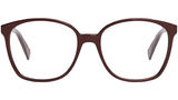 CELINE Thin Burgundy Geometric Eyeglasses