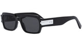 DiorBlackSuit XL S1I Black Rectangular Sunglasses