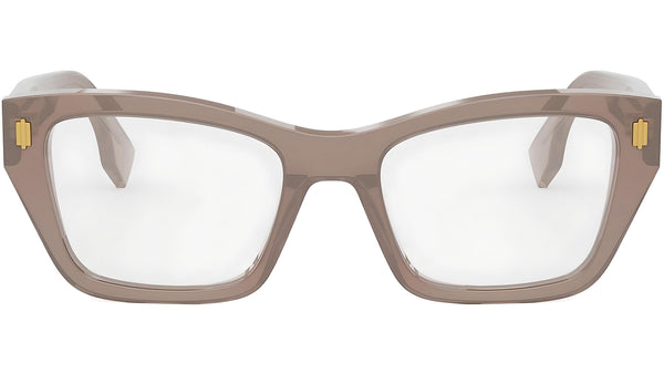 Fendi Roma Brown Rectangular Eyeglasses