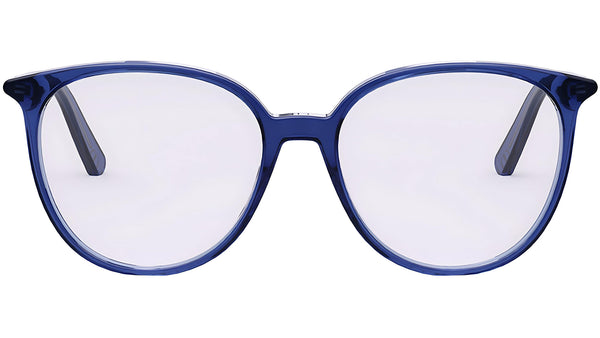 Mini CD O R4I Blue Round Eyeglasses