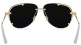 NeoDior A1U Yellow Pilot Sunglasses