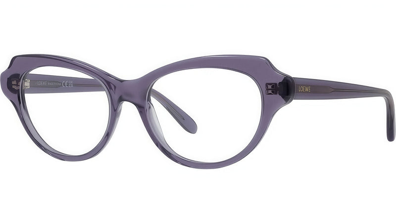 Slim Purple Cat Eye Eyeglasses
