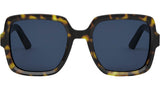 DiorMidnight S4I Shiny Havana Butterfly Sunglasses