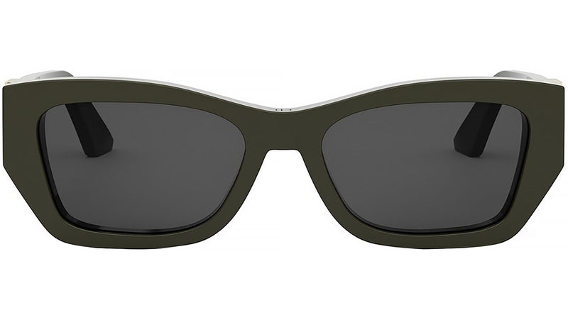 MissDior S1I Shiny Green Geometric Sunglasses