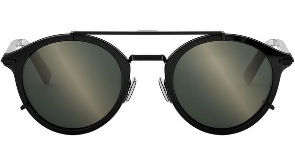 DiorBlackSuit R7U Black Round Sunglasses