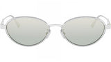DiorCannage R1U Silver Oval Sunglasses