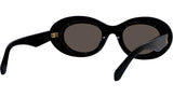 Anagram Black Oval Sunglasses