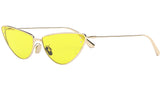 MissDior B1U Gold Cat Eye Sunglasses