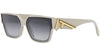 Fendi First Ivory Oval Sunglasses