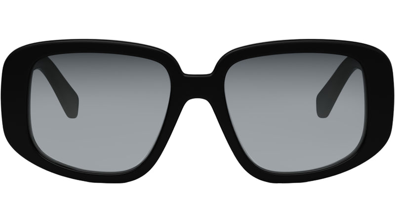 3 Dots Black Geometric Sunglasses