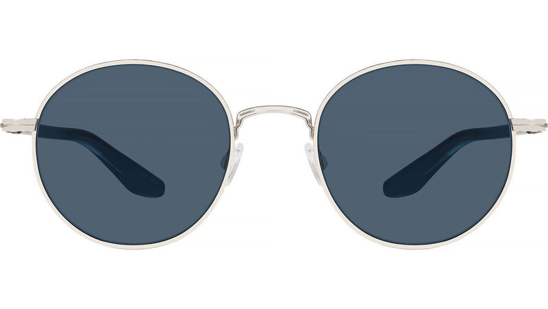 Caster Silver Round Sunglasses