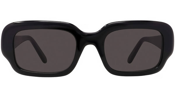 Slim Black Rectangular Sunglasses