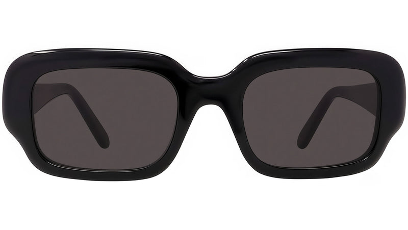 Slim Black Rectangular Sunglasses